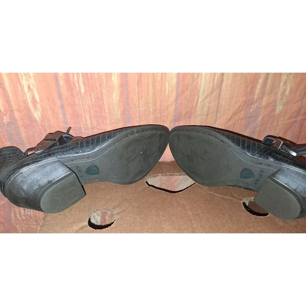 Ariat Black Leather Booties Sz 8B